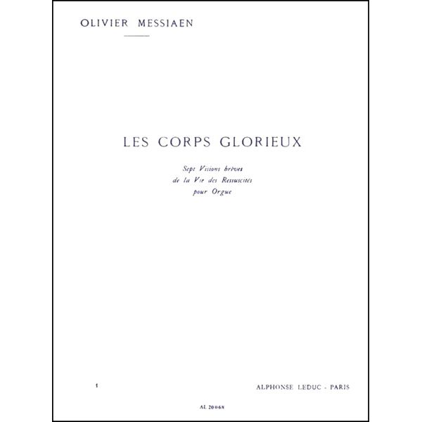 Alphonse Leduc Messiaen Les Corps Glorieux 1