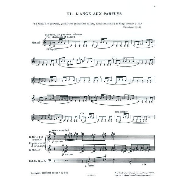 Alphonse Leduc Messiaen Les Corps Glorieux 1