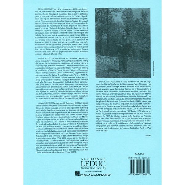 Alphonse Leduc Messiaen Les Corps Glorieux 1