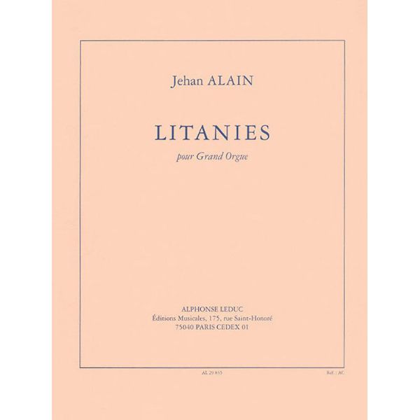Alphonse Leduc Alain Litanies