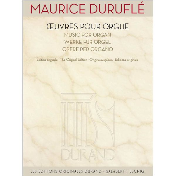 Editions Durand Duruflé Werke für Orgel