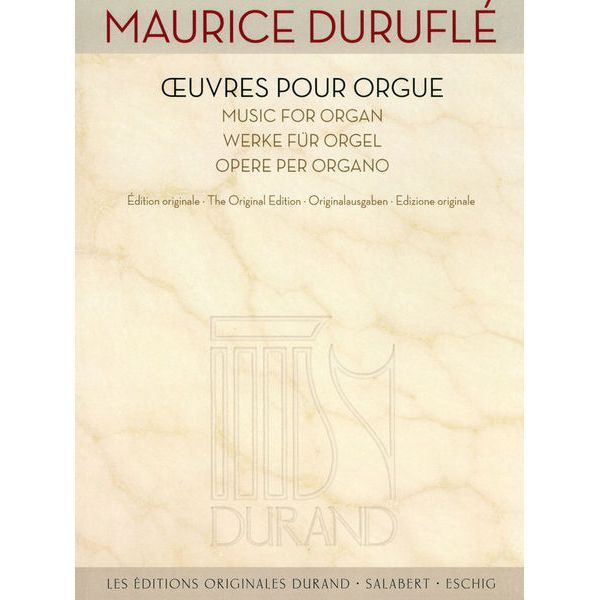 Editions Durand Duruflé Werke für Orgel