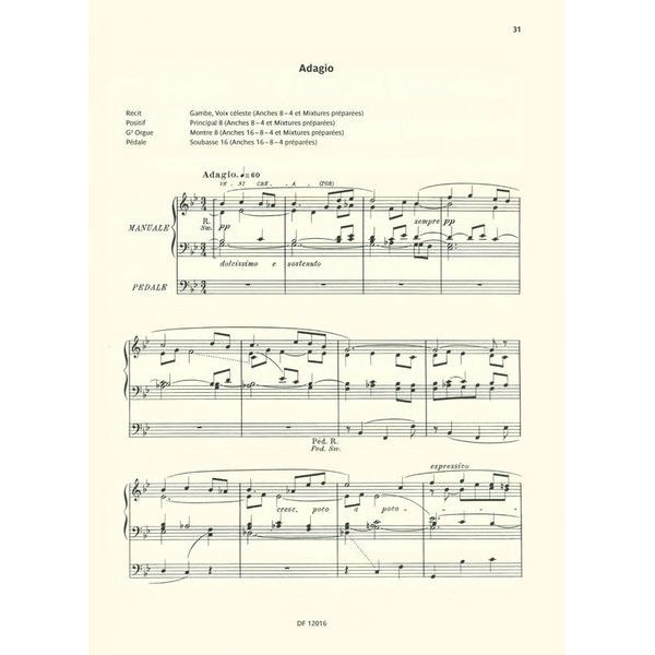 Editions Durand Duruflé Werke für Orgel