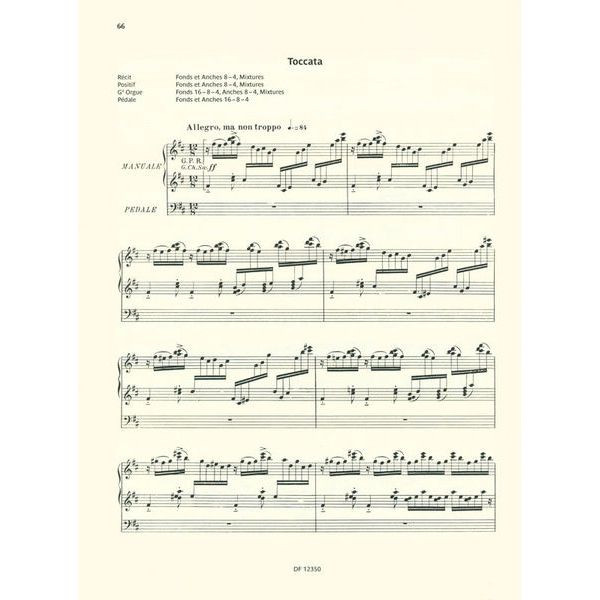 Editions Durand Duruflé Werke für Orgel