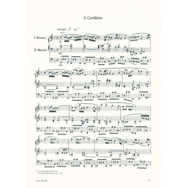 Carus Verlag Rheinberger Orgelsonate Nr. 11