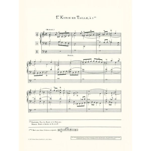 Schott De Grigny Livre d'Orgue