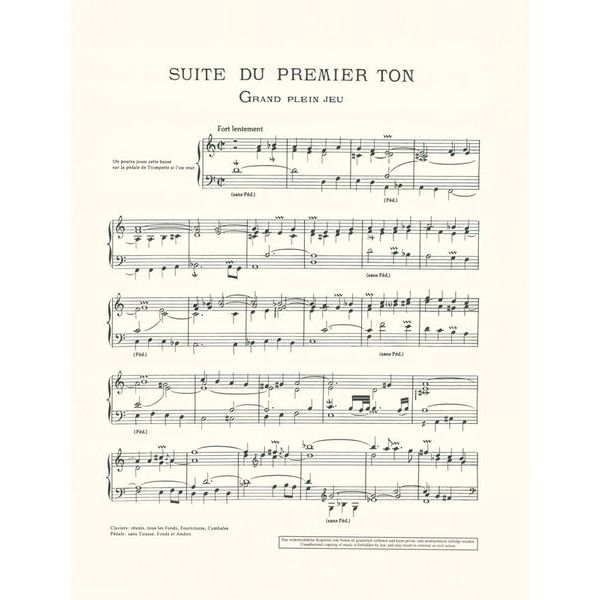 Schott Clérambault Livre d' Orgue
