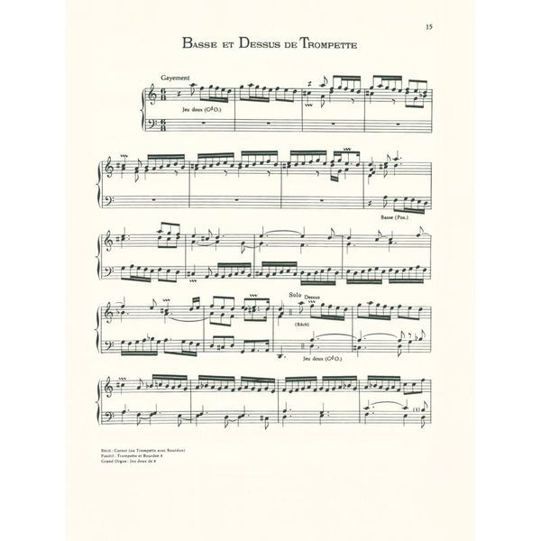 Schott Clérambault Livre d' Orgue
