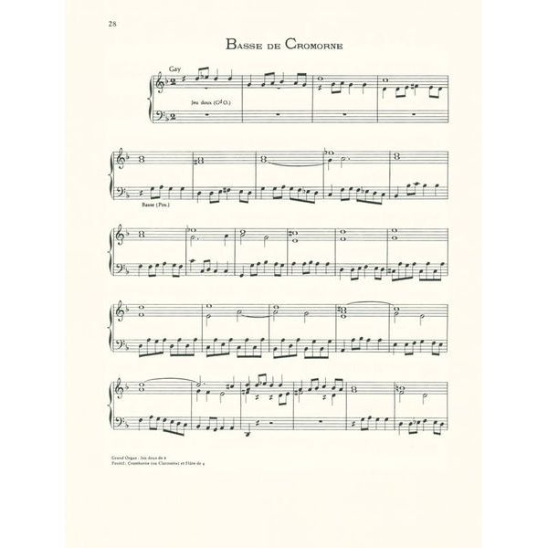 Schott Clérambault Livre d' Orgue