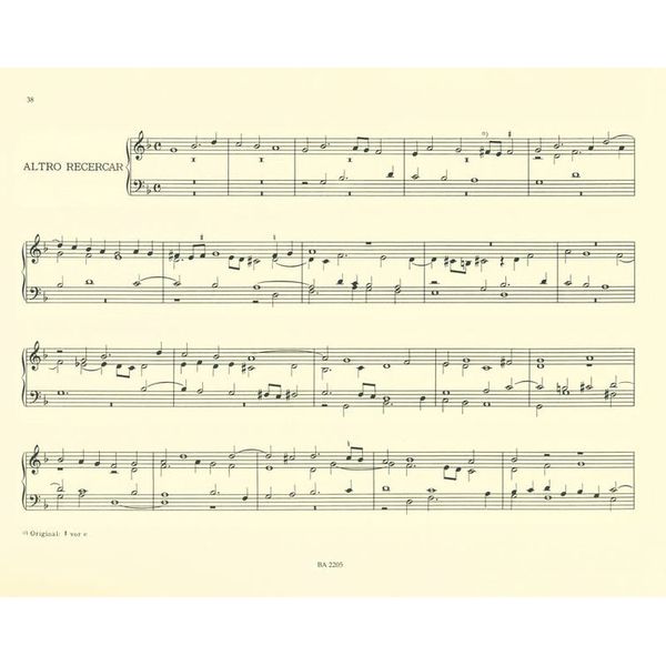 Bärenreiter Frescobaldi Fiori musicali