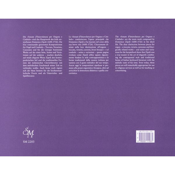 Bärenreiter Zipoli Orgelwerke