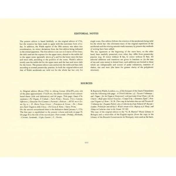 Bärenreiter Zipoli Orgelwerke