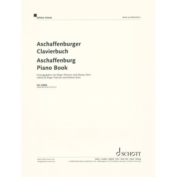 Schott Aschaffenburger Clavierbuch