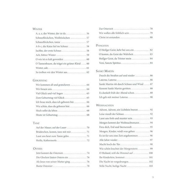 Holzschuh Verlag Lieder im Jahreslauf