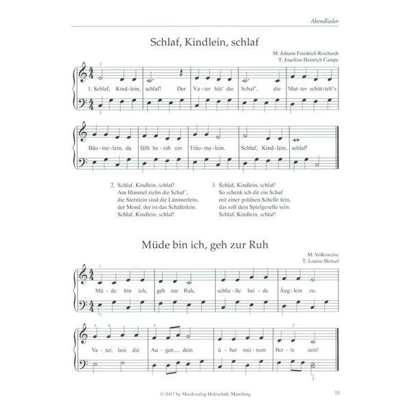 Holzschuh Verlag Lieder im Jahreslauf