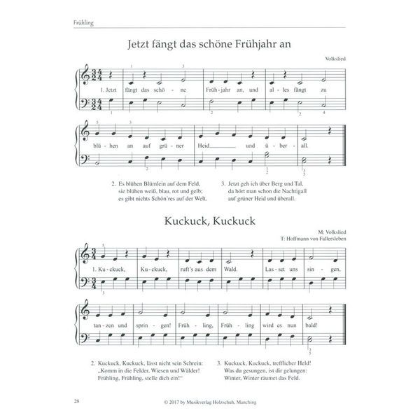 Holzschuh Verlag Lieder im Jahreslauf