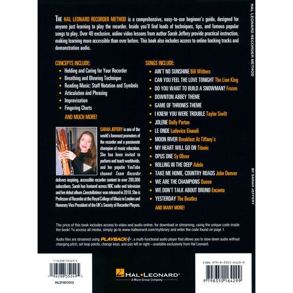Hal Leonard Recorder Method