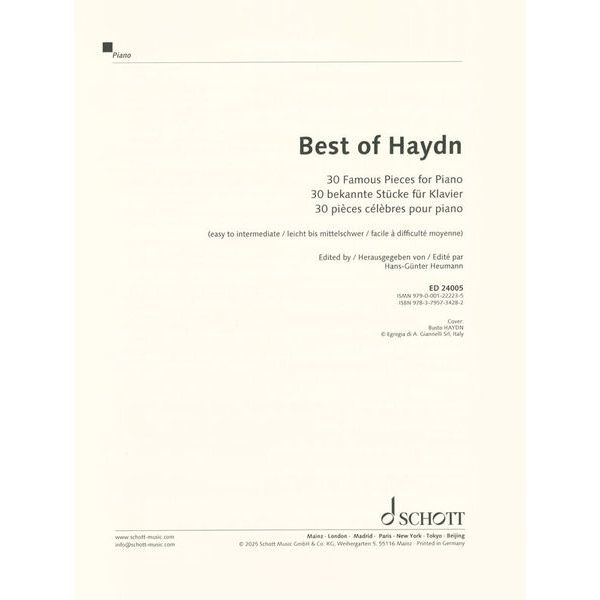 Schott Best of Haydn