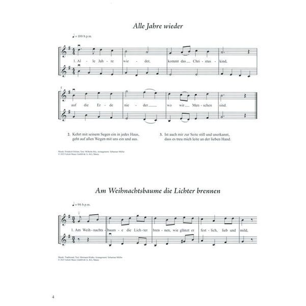 Schott 45 Weihnachtsliedklassiker