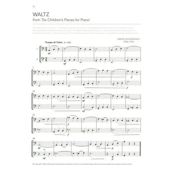 Boosey & Hawkes Grade by Grade Double Bass 2
