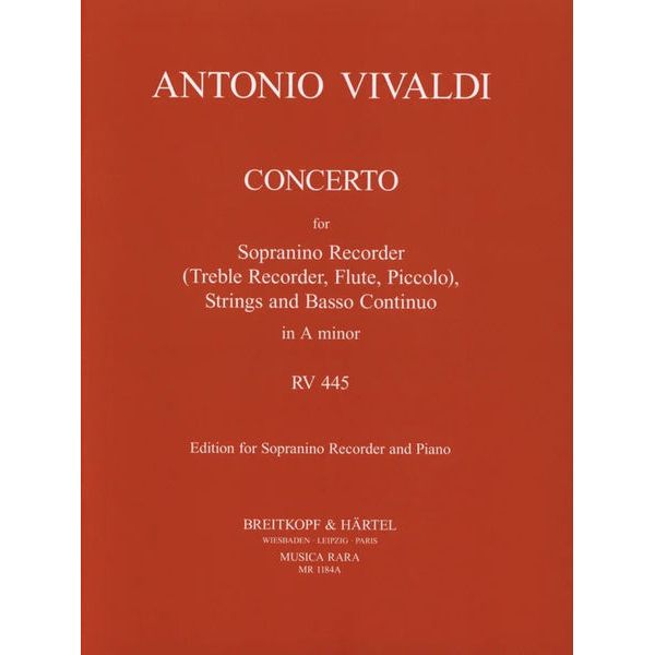 Breitkopf & Härtel Vivaldi Concerto a-moll RV 445