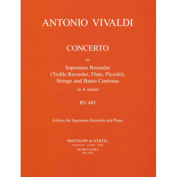 Breitkopf & Härtel Vivaldi Concerto a-moll RV 445