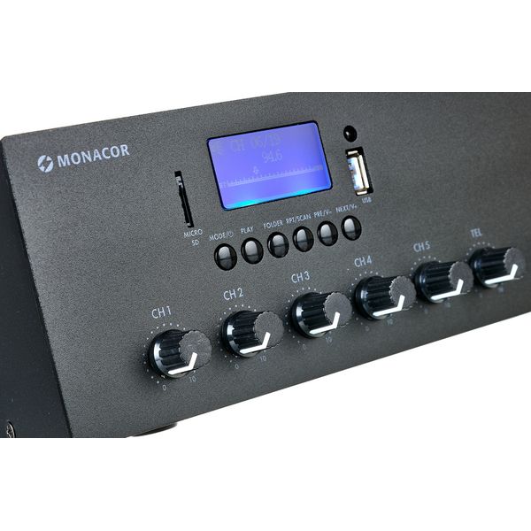 Monacor WALL-08T/WS PA-812DAP Bundle