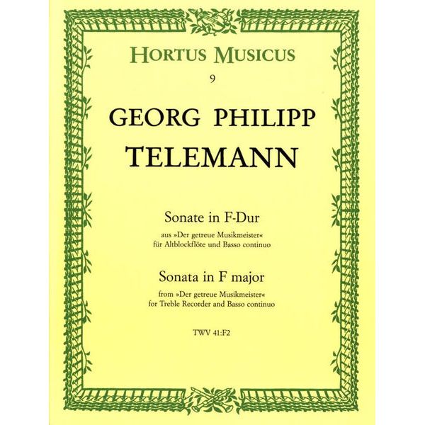 Bärenreiter Telemann Sonate F-Dur