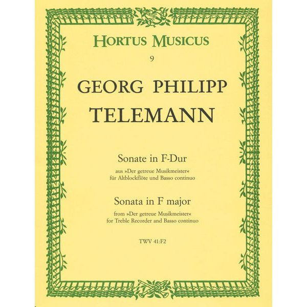 Bärenreiter Telemann Sonate F-Dur
