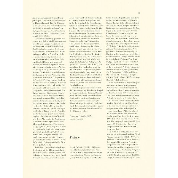 Henle Verlag Prokofjew Flötensonate D-dur