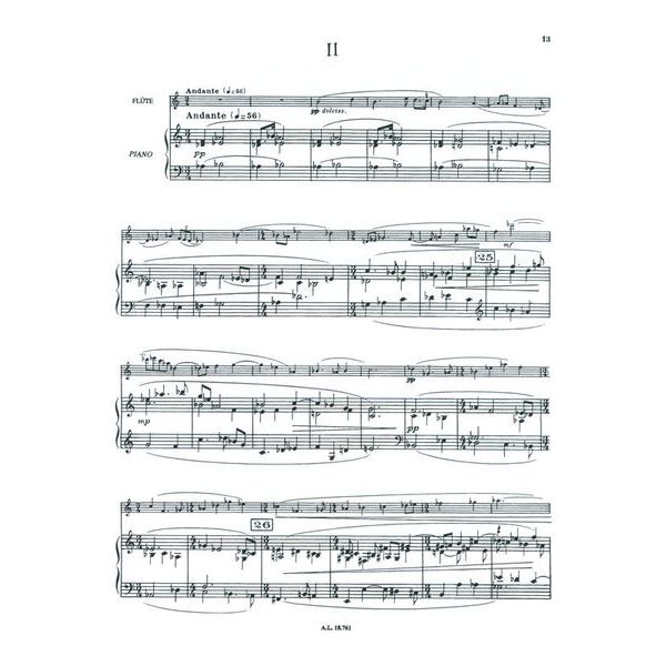 Alphonse Leduc Ibert Concerto für Flöte