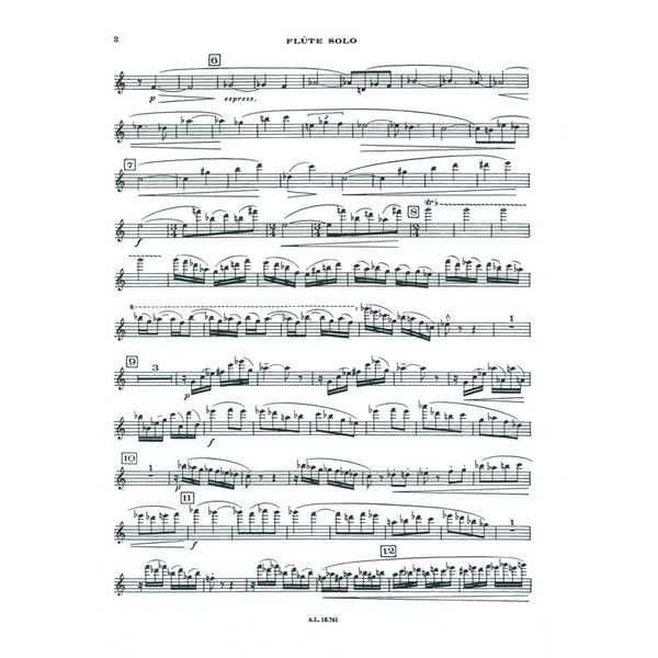 Alphonse Leduc Ibert Concerto für Flöte