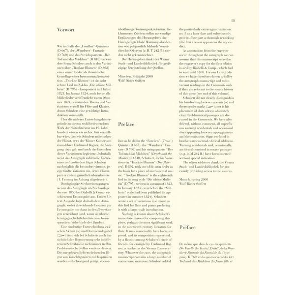 Henle Verlag Schubert Trockne Blumen