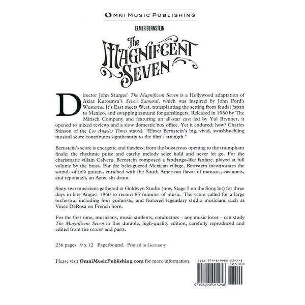 Omni Music Publishing Die glorreichen Sieben