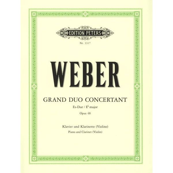Edition Peters Weber Grand Duo Concertant