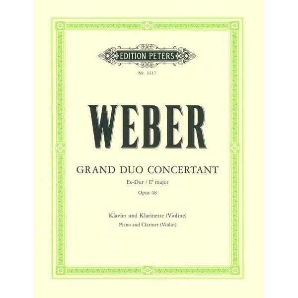 Edition Peters Weber Grand Duo Concertant