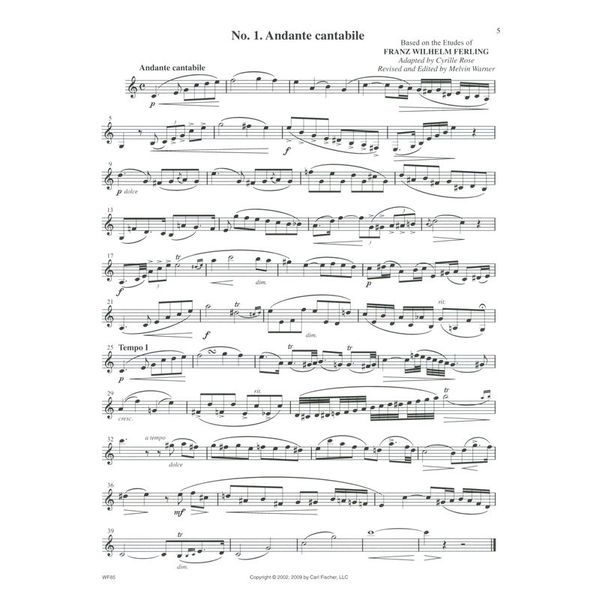Carl Fischer 32 Rose Etudes