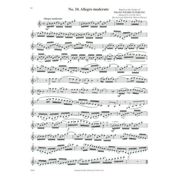 Carl Fischer 32 Rose Etudes