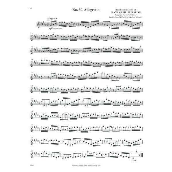 Carl Fischer 32 Rose Etudes