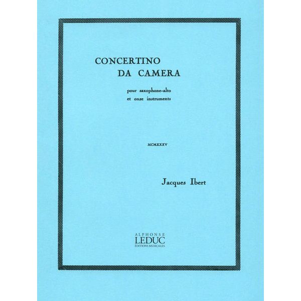 Alphonse Leduc Ibert Concertino da camera