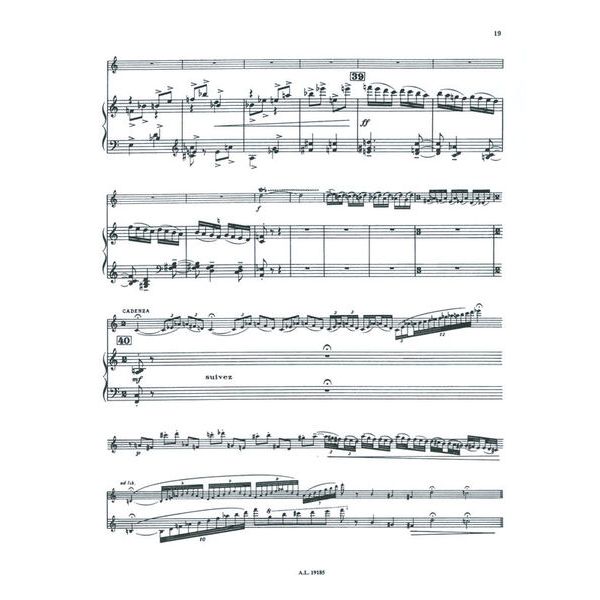 Alphonse Leduc Ibert Concertino da camera