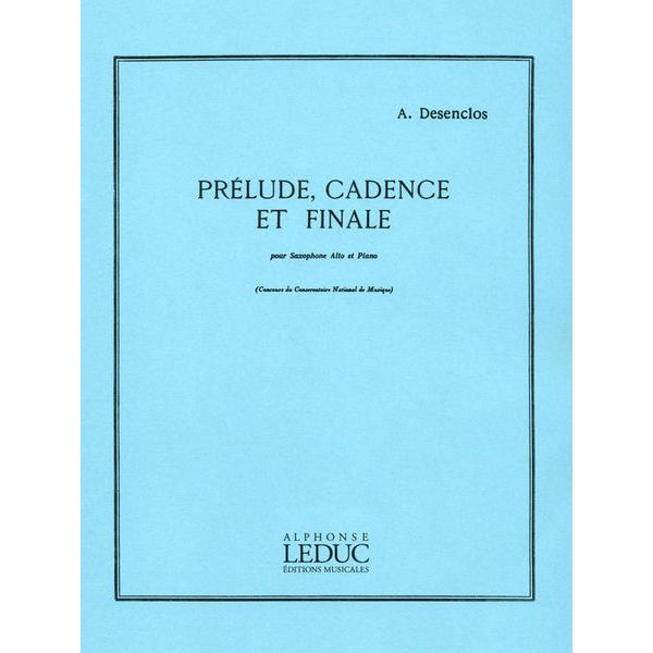 Alphonse Leduc Desenclos Prélude, Cadence