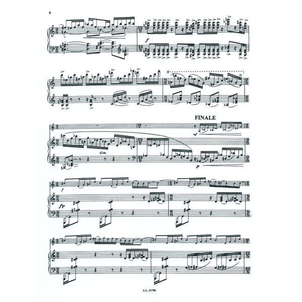 Alphonse Leduc Desenclos Prélude, Cadence