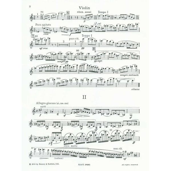 Boosey & Hawkes Bartok Violinkonzert Nr. 1