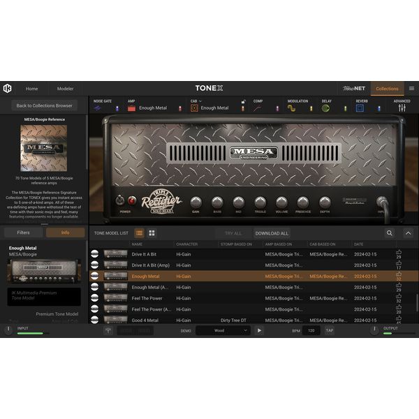 IK Multimedia TONEX MESA/Boogie Reference