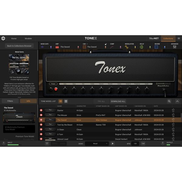 IK Multimedia TONEX Metal Gems