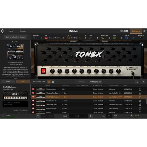 IK Multimedia TONEX Metal Gems
