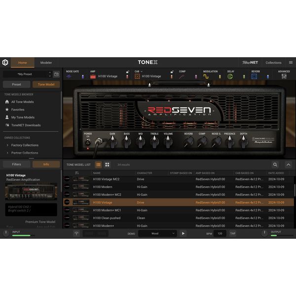 IK Multimedia TONEX RedSeven Hybrid100