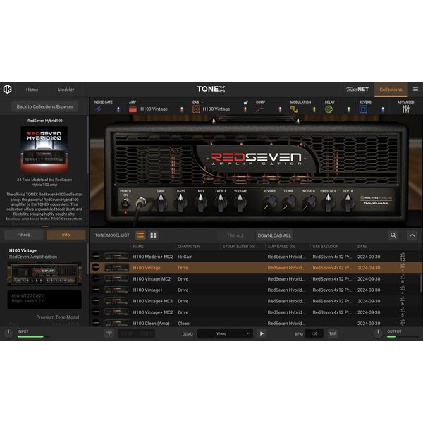 IK Multimedia TONEX RedSeven Hybrid100