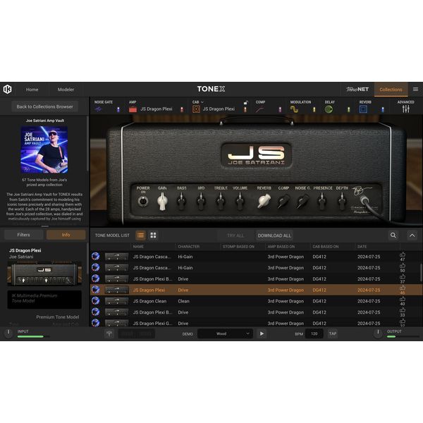 IK Multimedia TONEX Joe Satriani Amp Vault